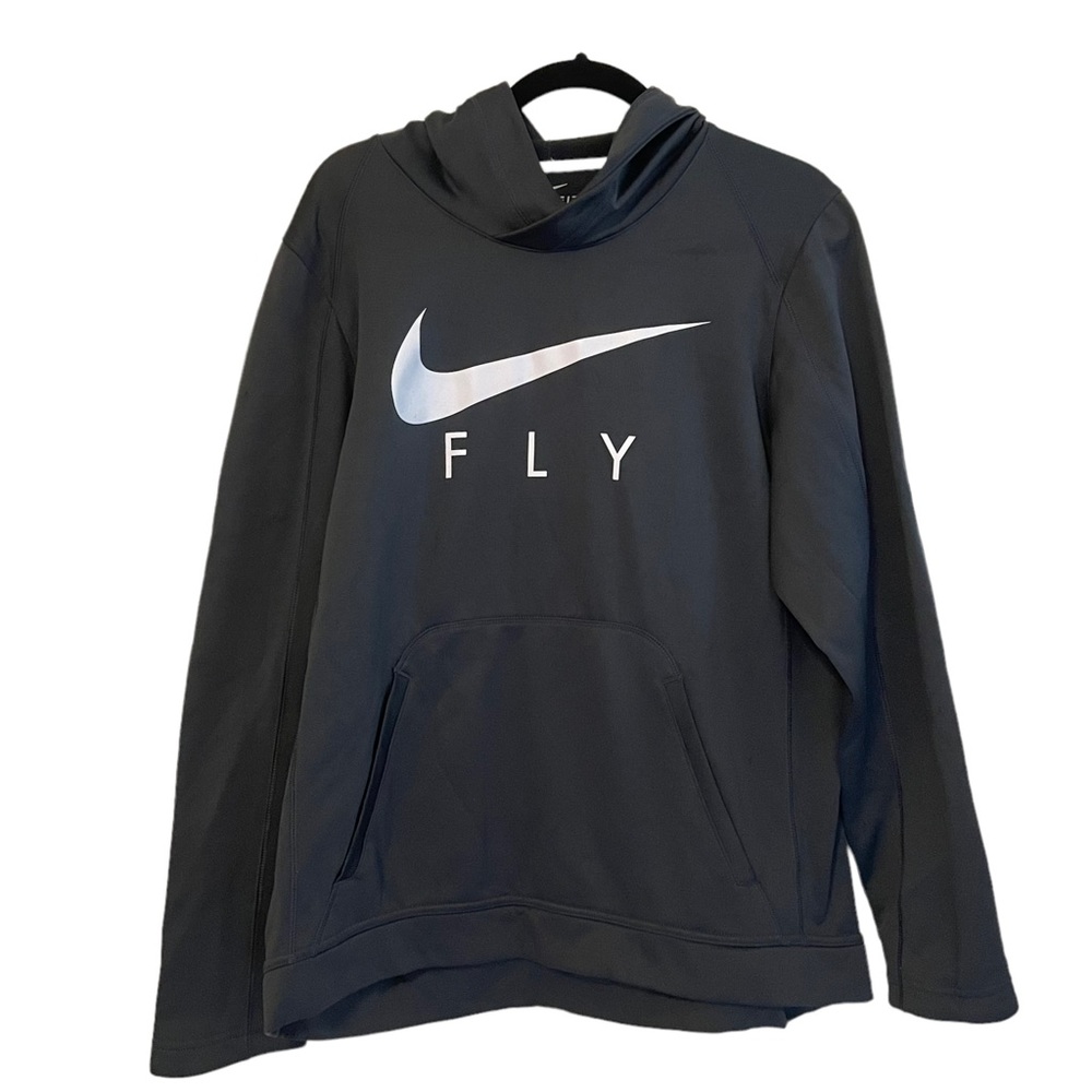 Nike Black Hoodie with Silver Logo